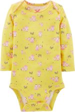 Simple Joys by Carter's Baby Girls' Long-Sleeve Bodysuit, Pack of 5 - Image 2